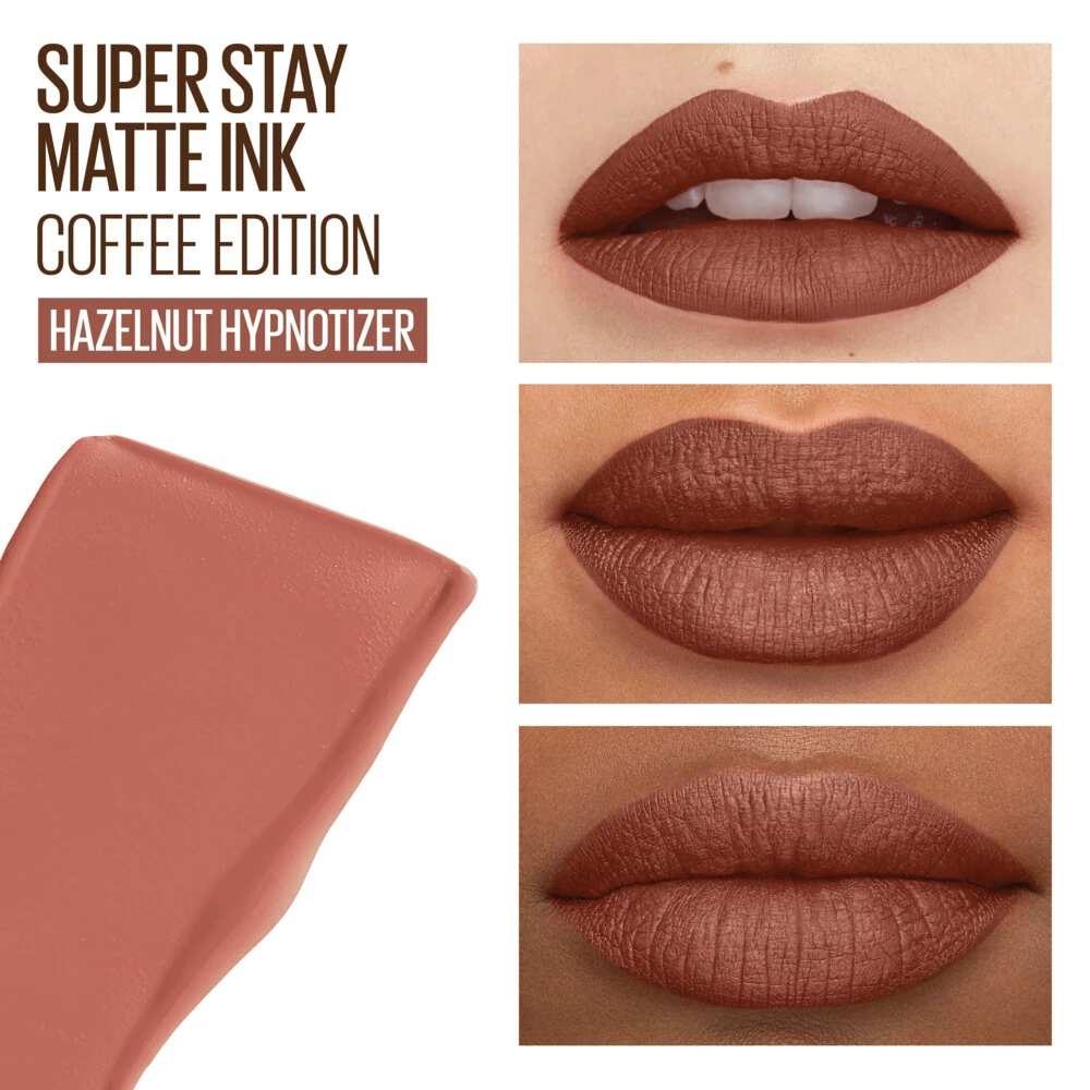 Maybelline SuperStay Matte Ink Lippenstift Coffee Collection 260 Hazelnut Hypnotizer 5 Maybelline SuperStay Matte Ink Lippenstift Coffee Collection 260 Hazelnut Hypnotizer - Afbeelding 3