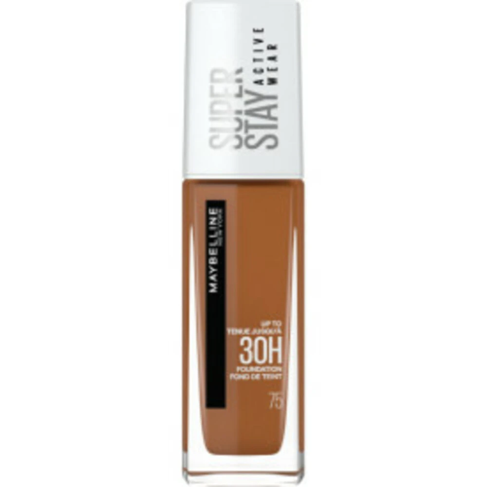 Maybelline SuperStay 30H Active Wear Foundation 75 Mocha 3 Maybelline SuperStay 30H Active Wear Foundation 75 Mocha
