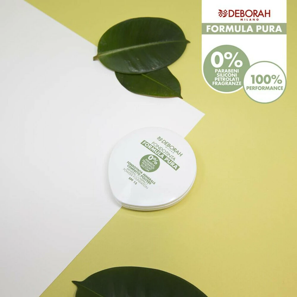 Deborah Milano Formula Pura Compact Foundation 3 Apricot 4 Deborah Milano Formula Pura Compact Foundation 3 Apricot - Afbeelding 2